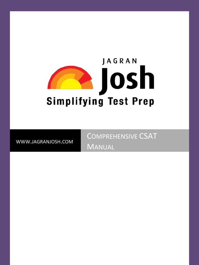 Csat Comprehensive Manual 1