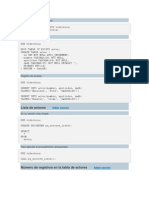 Creación de La Base de Datos