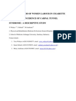 Descriptive study of relationship between leght of  occupation in women labour in cigarette factory and accurance of CTS.docx