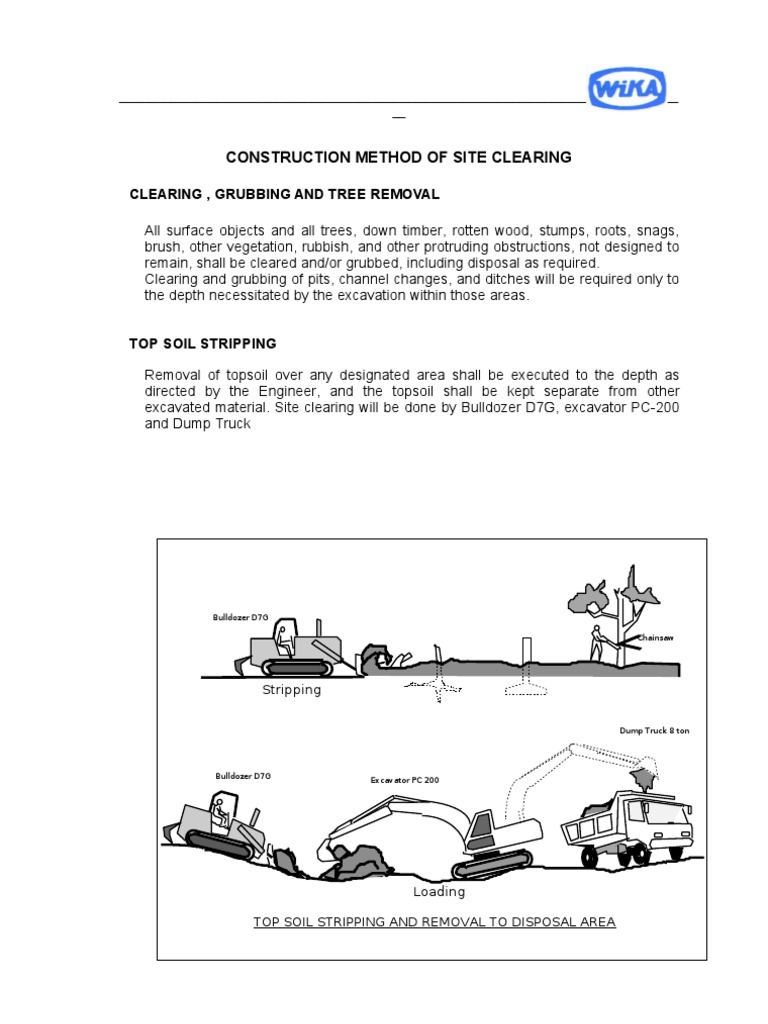 Site Clearing and Topsoil Stripping Guide | PDF | Science & Mathematics