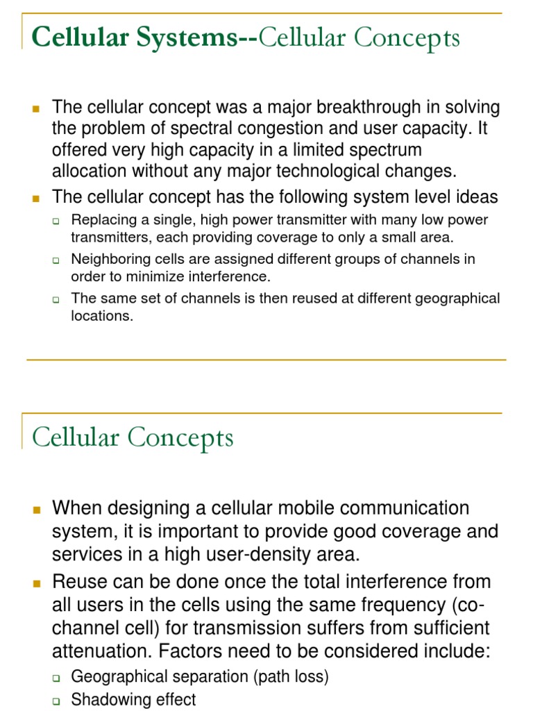 Chapter 2 Cellular Systems - Cellular Concepts | PDF