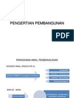 IV. Pengertian Pembangunan