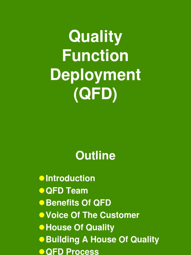 Quality Function Deployment PDF