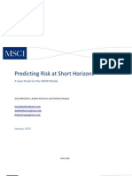 Barra Predicting Risk at Short Horizons