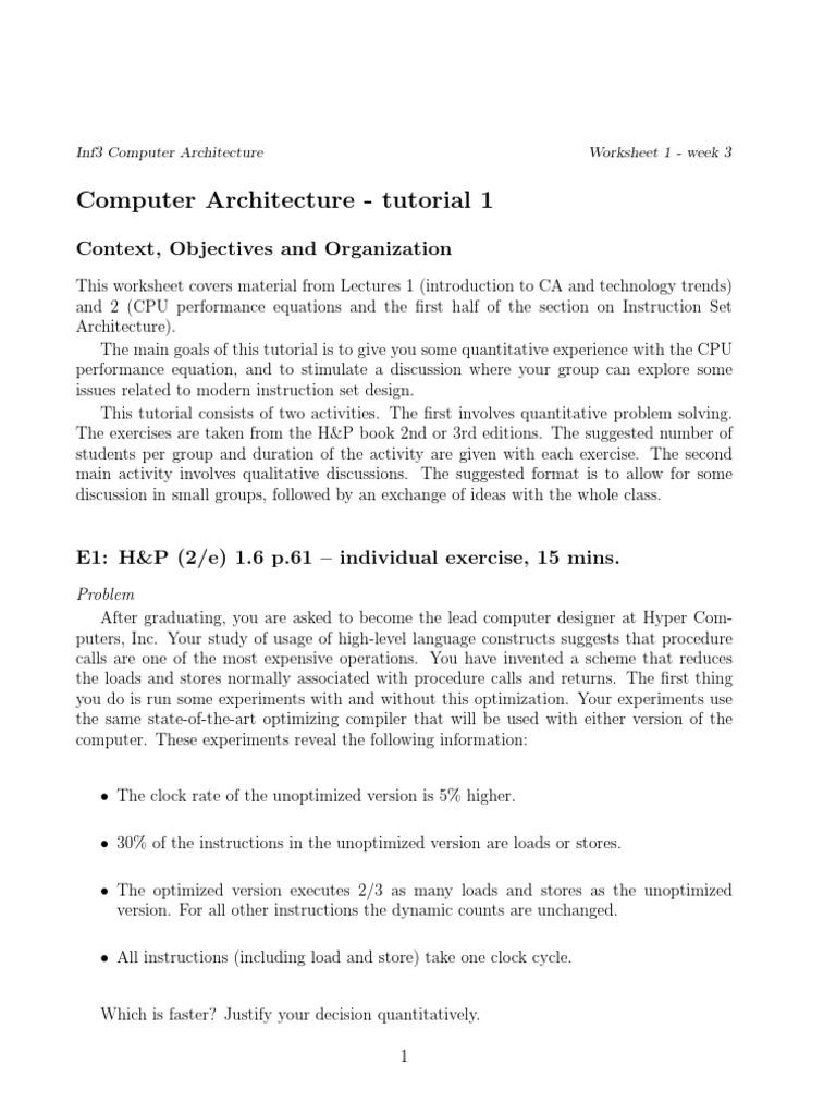 Computer Architecture | PDF | Instruction Set | Computer Hardware