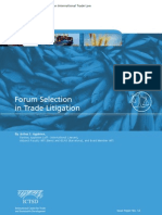 Forum Selection in Trade Litigation