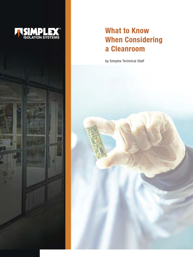 Cleanroom Considerations by Simplex | PDF | Home & Garden