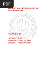 Download PROJECT ON DEVELOPMENT OF NEW BUSINESS by Aamir Hayat SN15430545 doc pdf