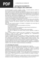 Quelqueselementsdedynamiquedesgroupes