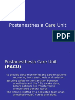 9 The Post Anesthesia Care Unit