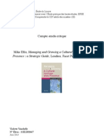 Mike Ellis, Managing and Growing A Cultural Heritage Web Presence: A Strategic Guide, Londres, Facet Publishing, 2011, Compte-Rendu Critique