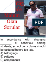 2013 Lys5 OkEme Malum Olan Sorular