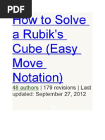 4x4 Rubik's Cube Solving Guide | PDF