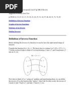 Definition of Inverse Function