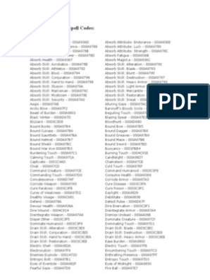 Spell Codes | PDF