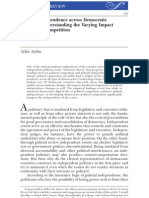 Judicial Independence Across Democratic Regimes