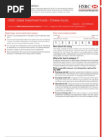 Key Investor Information: Objectives and Investment Policy Risk and Reward Profile