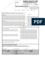 APPLICATION FOR A PERMIT TO IMPORT FISH AND FISH PRODUCTS 2012 (South Africa)