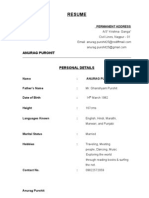 Anurag Purohit Resume-16 Feb 2009
