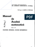 Analiza Matematica - M.N.rosculet_Vol. II