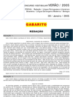 Concurso vestibular descreve prova de redação