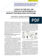 Utilization of The Efa-300 For Continuous Monitoring in Semont Information Network