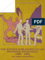 Jose Weinstein Los Jovenes Pobladores en Las Protestas Nacionales 1983 1984 Una Vision Sociopolitica