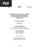 Desarrollo-Rural-Para-La-Sierra-Elementos Para Promover Una Estrategia Integral de Desarrollo