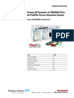 Promass 83 Flowmeter via PROFIBUS PA to the PlantPAx Process Automation System Using a 1788-En2PAR Linking Device