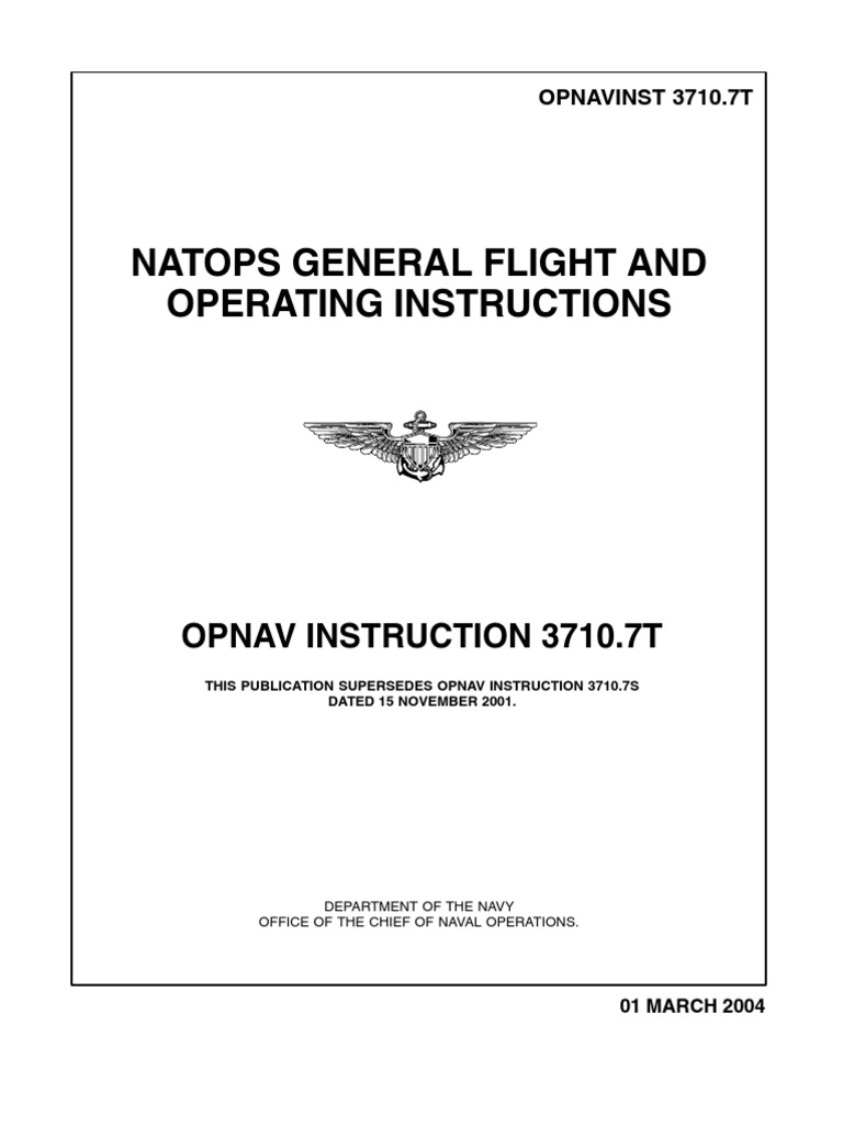 NATOPS Flight Operating Instructions | PDF | United States Navy ...