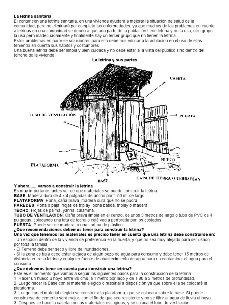 La Letrina Sanitaria | Tanque séptico | Letrina