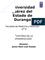 Historia de La Epidemiologia