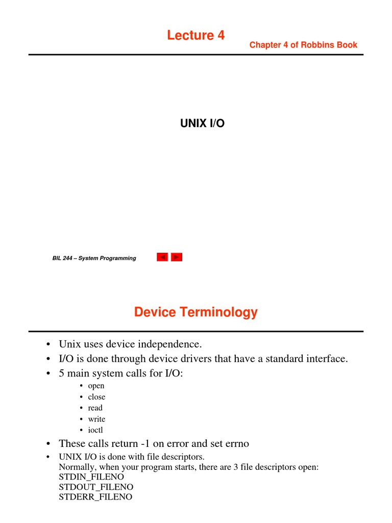 UNIX I/O System Calls Overview | PDF | Pointer (Computer Programming ...