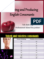 Phonetics - Nasals, Stops and Glides