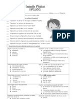 Test Lectura Libro Papelucho Nro1