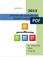 Informe Gestion Diseño Instruccional Ronny