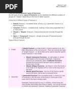 Types of Fractures
