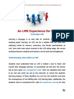 An LMS Experience For EFL