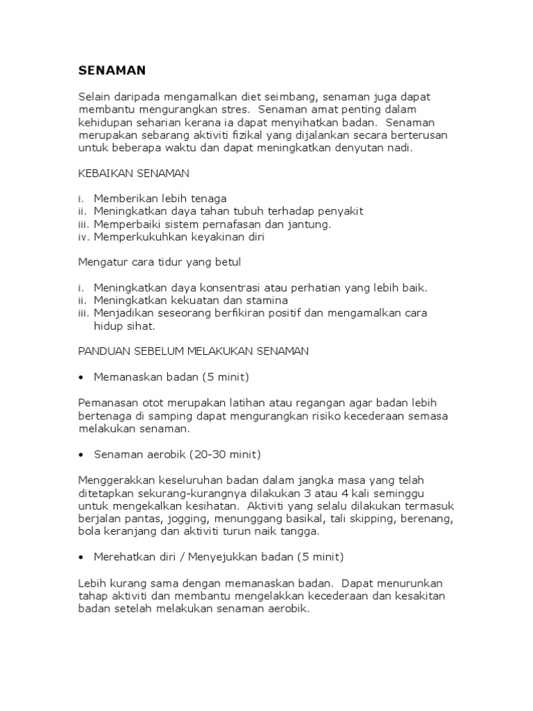Senaman Pdf
