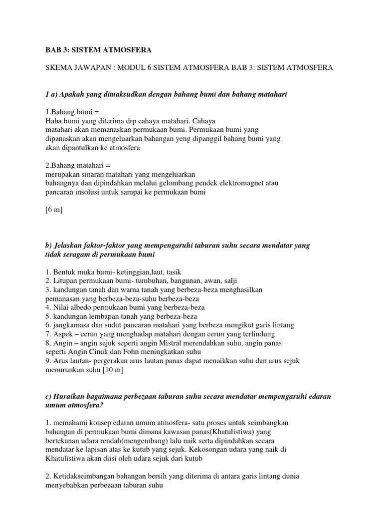 Bab 3 Sistem Atmosfera Pdf