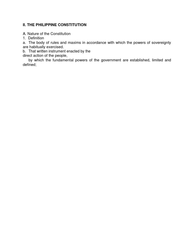 Understanding the Philippine Constitution | PDF