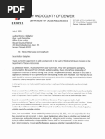 Td Exl Mmj Audit Letter