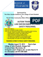 NJPCAOA CSE Autism Training Flier