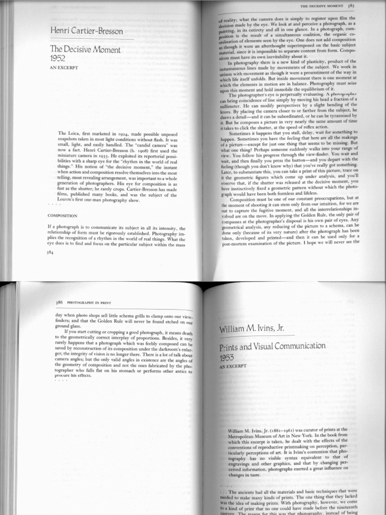 The Decisive Moment 1952 | PDF | Language Arts & Discipline