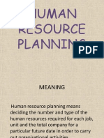 Human Resource Planning