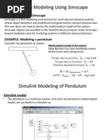 Pendulum Simulink