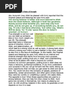 The Believer’s Points of Strength