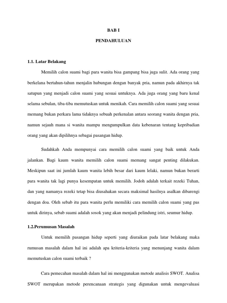 Analisis Swot Laporan Pdf