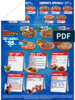 Dominos Pizza Menu