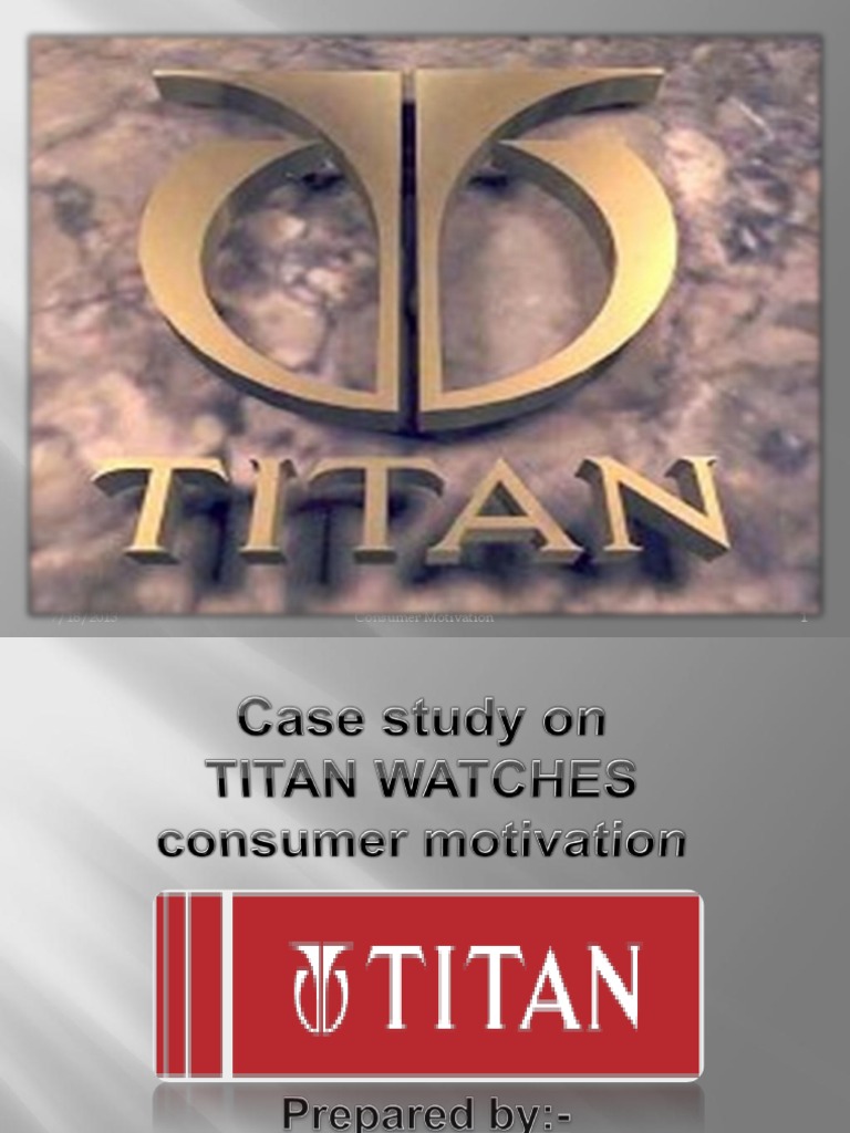 Titan Case Study PDF Watch Brand